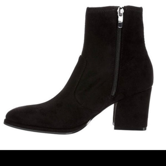 Marc Fisher Faux Suede Stretch Zip Boots - Picture 3 of 9